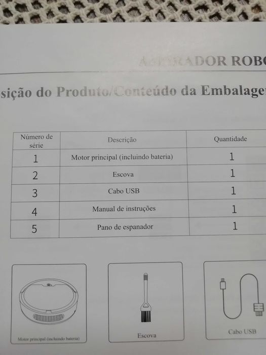 Aspirador robot novo