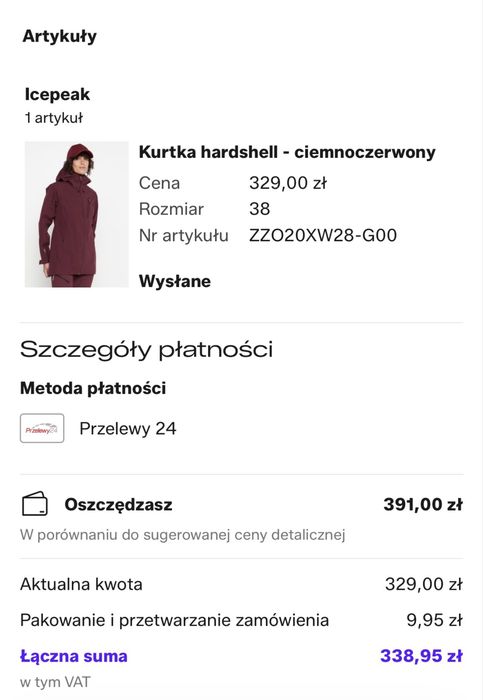 Kurtka hardshell icepeak