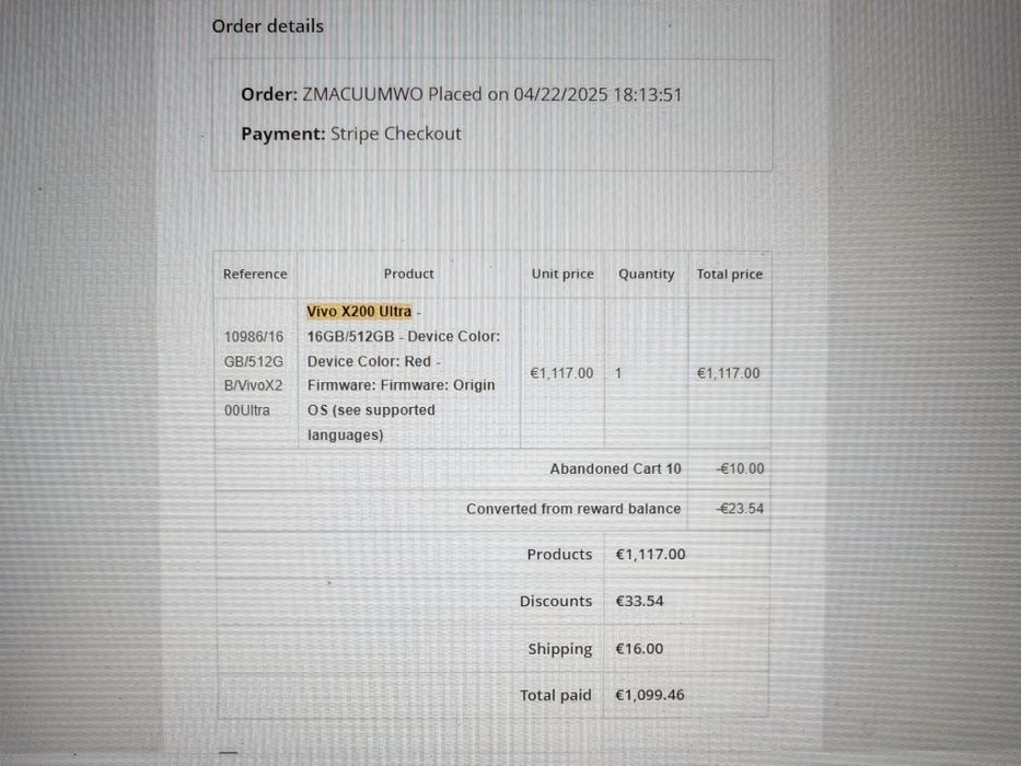 VIVO X200 ULTRA 512 GB / 16 GB RED (Impecavel, com garantia)