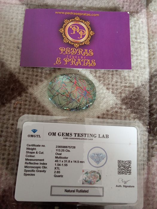 Quartzo Rutilado com Certificado de Autenticidade
