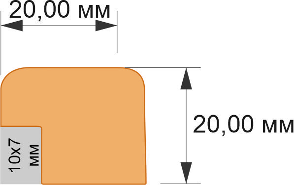 Рамки для фото і картин 20мм Під замовлення