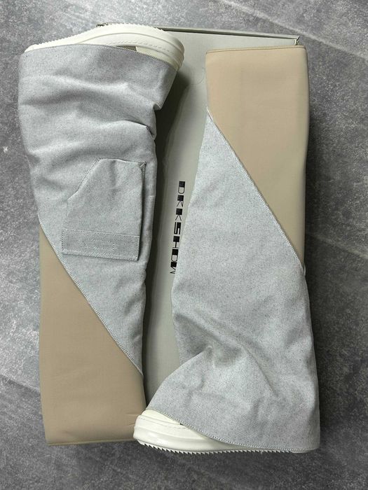 Кеди Rick Owens DRKSHDW Cargo Fetish Sneakers Milk Gray кеды