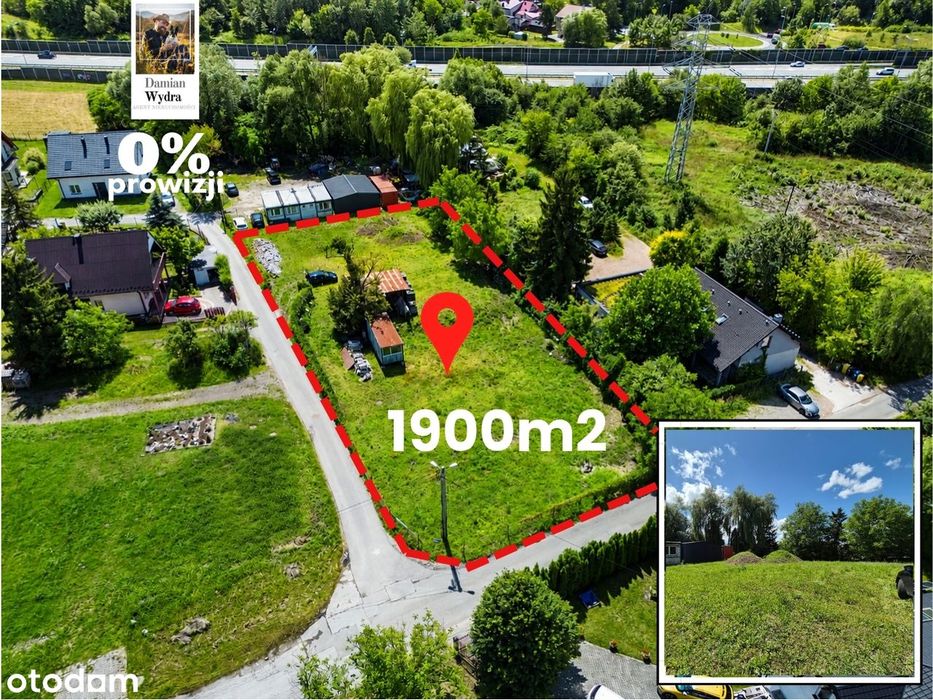 Plac 1900 m² przy A4 - węzeł Łagiewnicki | pod parking firmowy | media