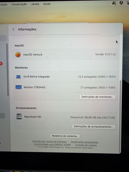 MacBook Pro 13” (2022) – Apple M2 – 8GB RAM – 256GB SSD