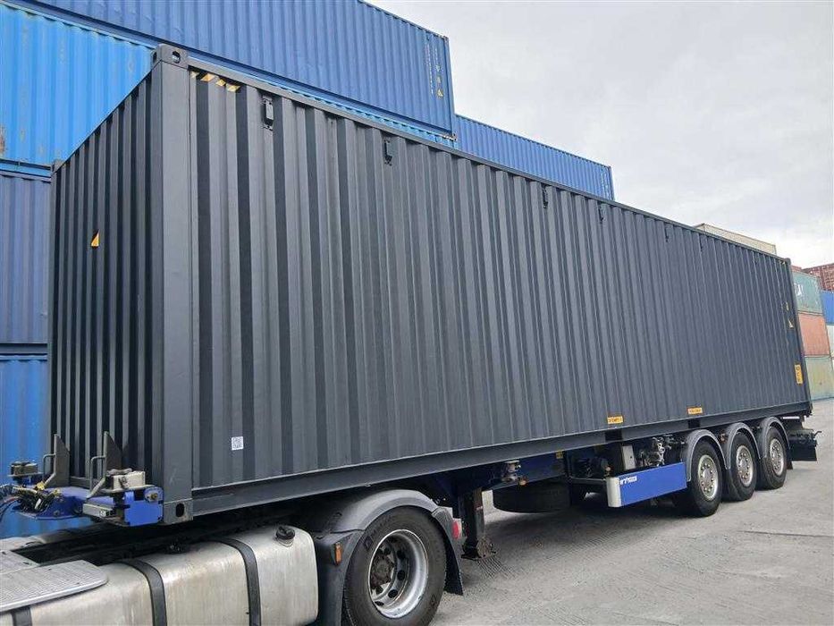 Kontener Morski 40 HC ONE WAY Antracyt 12 metrów Po jednej Trasie