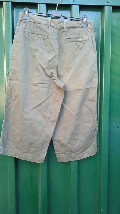 GAP Khakis spodnie zielone 3/4 32 bawełna 100%