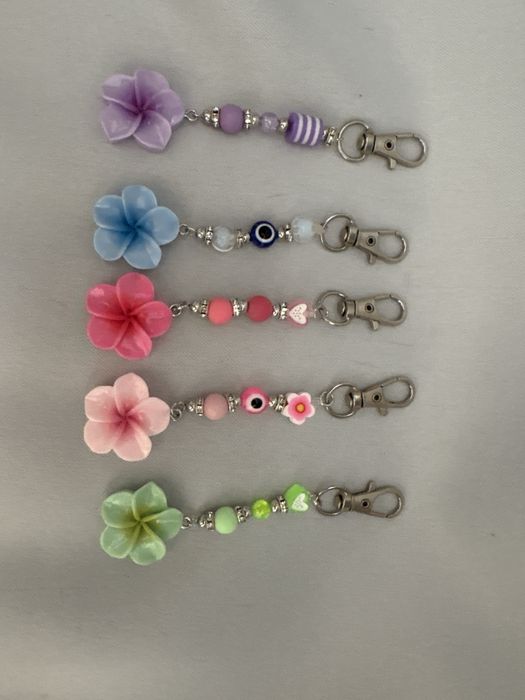 Bryloczki handmade hibiskus cena za 1 szt