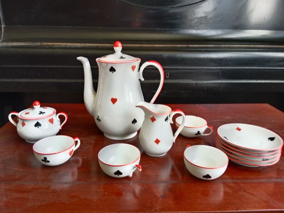 Kultowy Serwis Kawowy "Karty" – Chodzież, PRL 12 Elementów