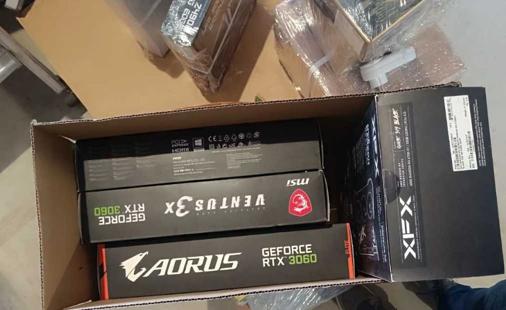 RTX 3090 / RTX 3060 / RX 6700 XT / Kit MSI Z490 c/ CPU e 24Bg RAM – Várias Unidades