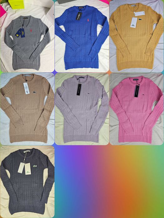 Sweter damski Tommy Hilfiger Lacoste nowość Ralph sweterek prazkowany