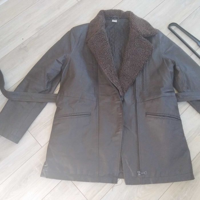 Kurtka damska skórzana ocieplana roz.40/42 Odpinany kołnierz