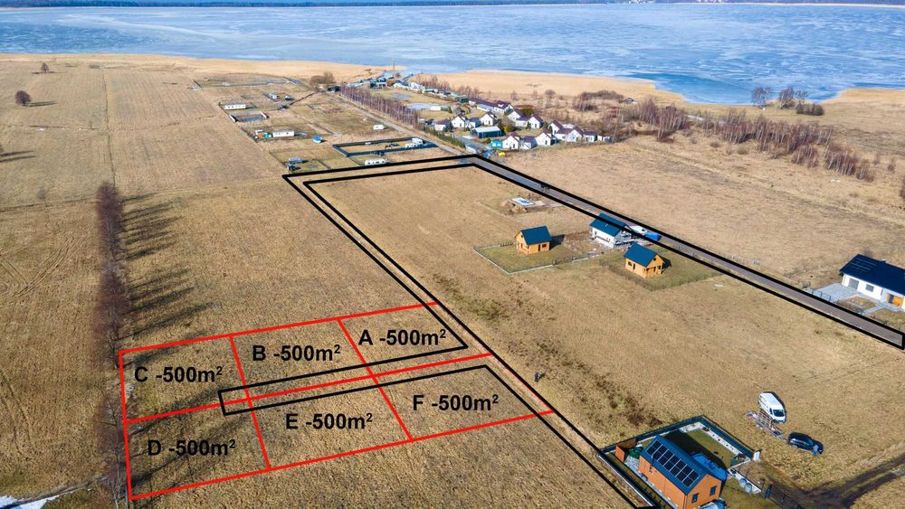 Działka blisko Jeziora Bukowo - 500 m2 na sprzedaż