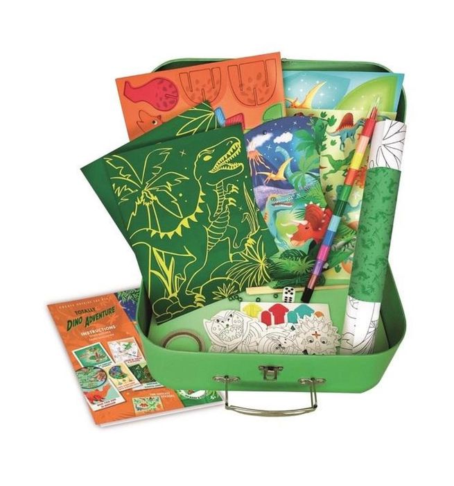 Zestaw kreatywny XL Walizka dinozaury Box Candiy ,372x300 mm