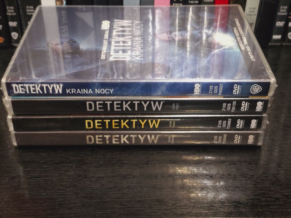 Detektyw sezony 1-4 DVD nowy, folia