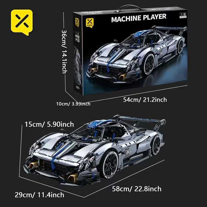 Конструктор Pagani Huayra BC в коробці, 3526 деталей