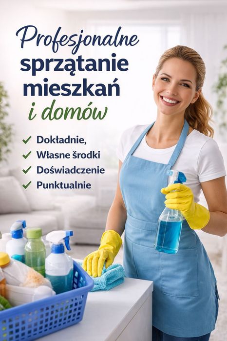 Dokładne sprzątanie mieszkań, domów - Poznań oraz okolice