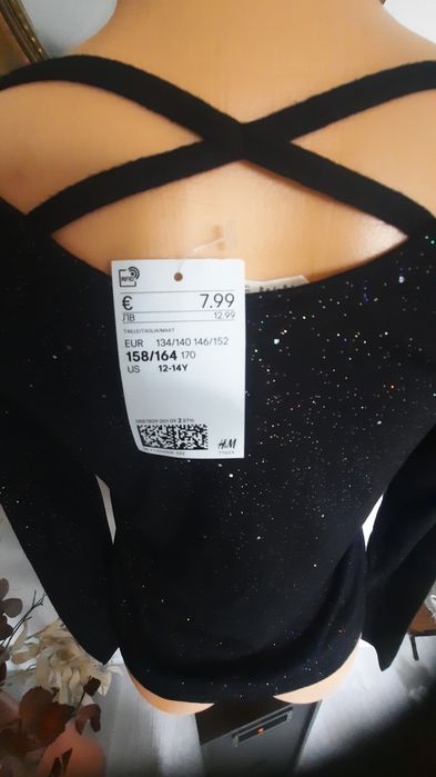 Bluzka brokatowa- H&M