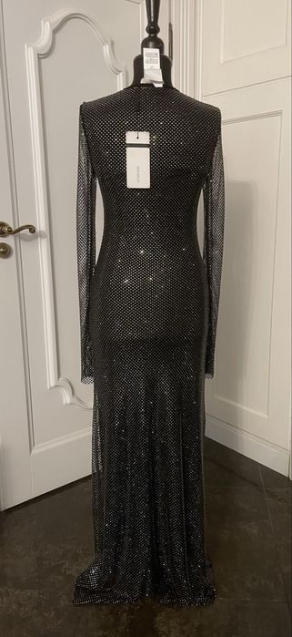 MAX MARA piękna suknia wieczorowa z kryształków. NOWA