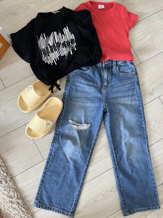 Джинси на дівчинку 7-8 zara