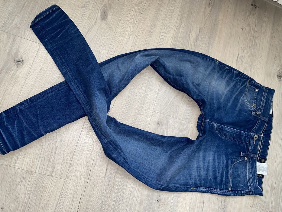 Jack & Jones rewelacyjne ciemne jeansy wysoki stan SLIM FIT