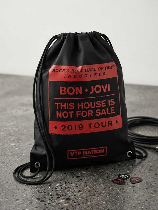 Колекційна  торба мішок Bon Jovi «This House Is Not For Sale» 2019 Tour