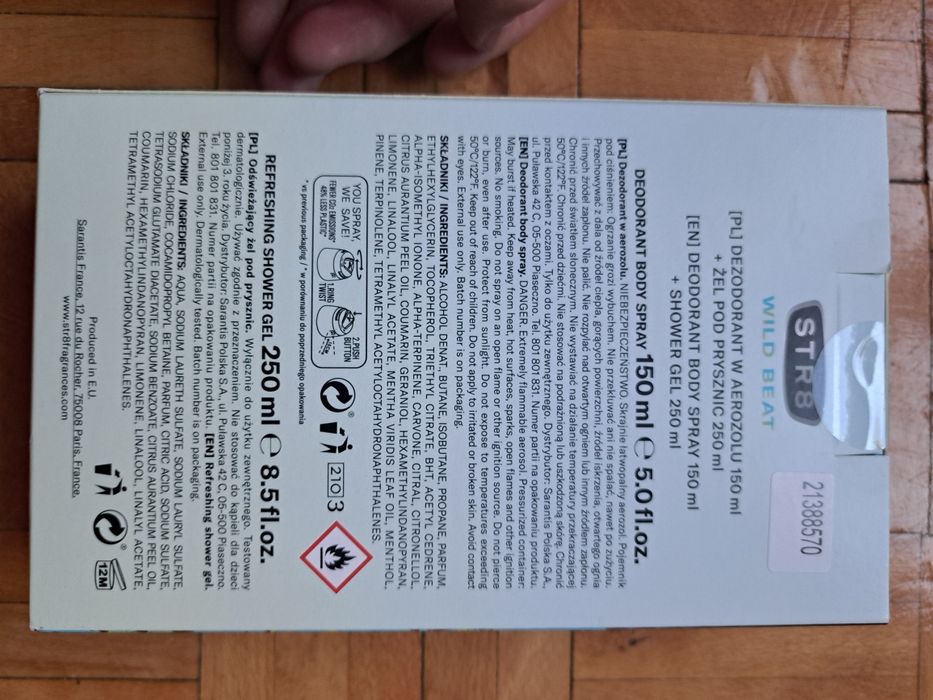 Zestaw kosmetyków Str8 dla mężczyzn