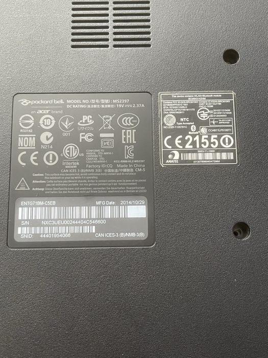 Ноутбук Packard bell