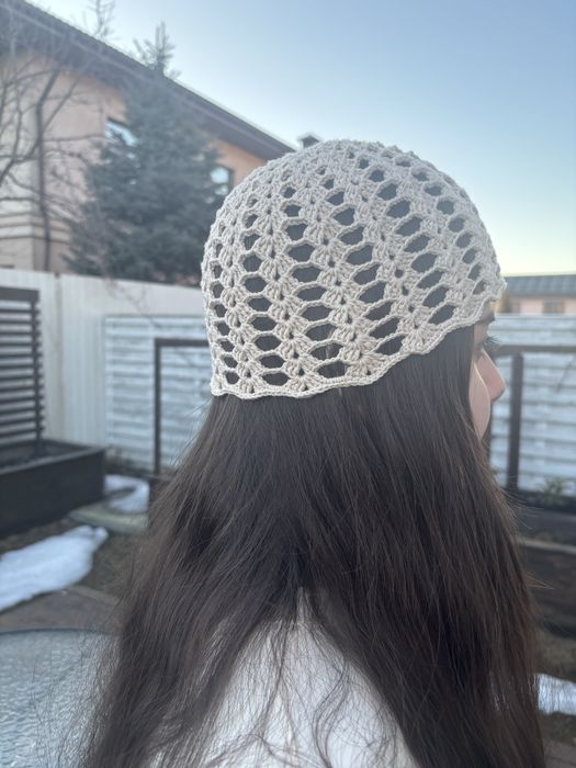 Шапка кроше , літня  шапка, шапка -сітка