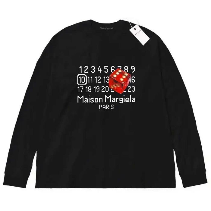 Лонгслив Maison Margiela Logo унисекс Мейсон Маржела