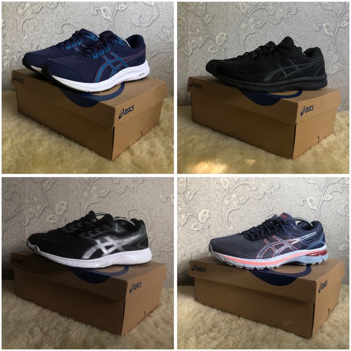 В обʼяві 32+ пар, кросівки Asics Nike Mizuno для бігу, волейболу