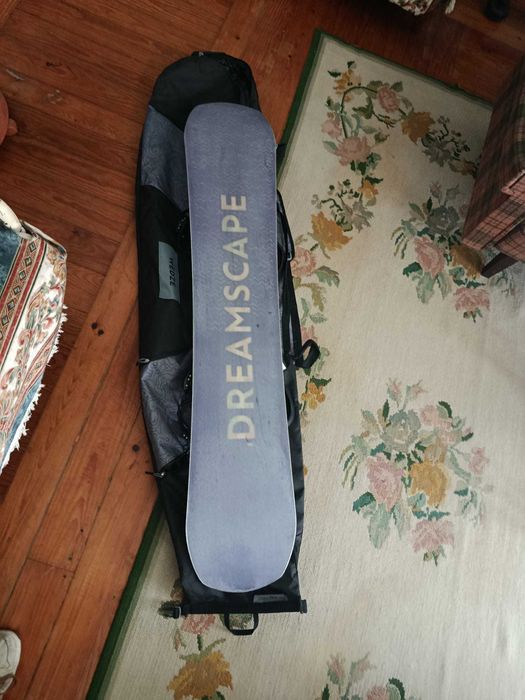 Prancha Snowboard All Mountain Dreamscape SNB 100 + Capa + Fixações