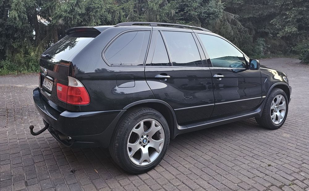 BMW X5 E53 4.4 v8 LPG m62b44 brązowe skory el. sporty czarny sufit  android