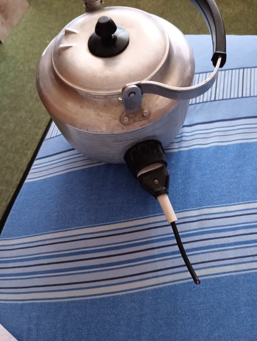 Электрочайник рабочий,без провода.