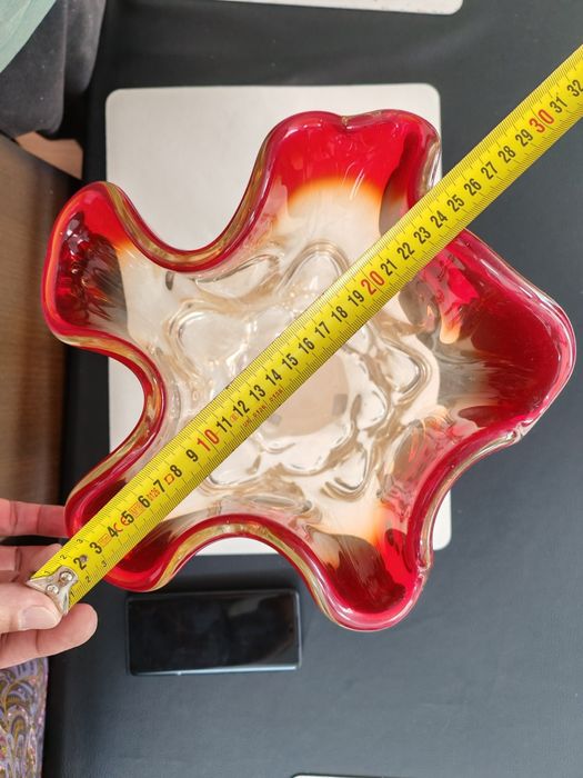 Vaso de vidro Murano