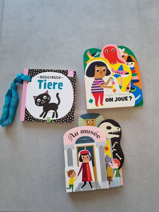 Zestaw książeczek książek kontrastowych dla niemowlaka dziecka