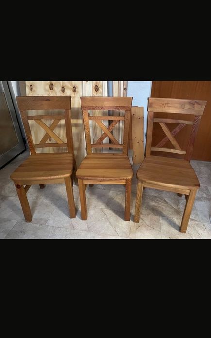 Drewniany stół  6 krzeseł