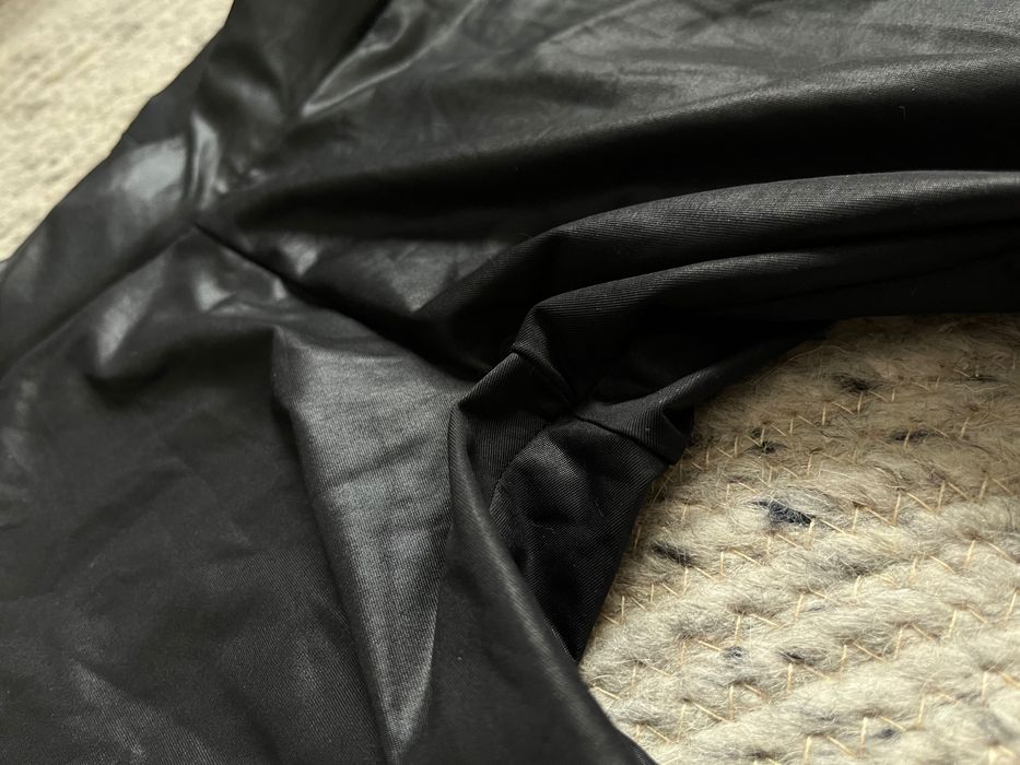 Gina Tricot nowe legginsy błyszczące imitacja skóry czarne S