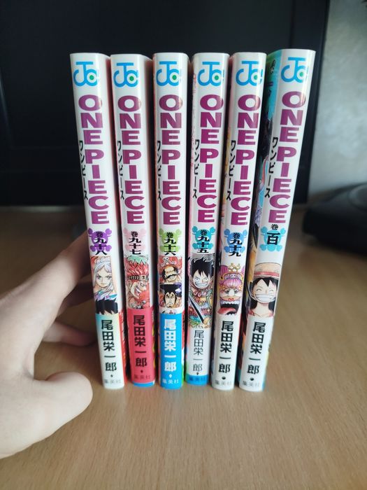 Манга Ван Піс японською, сет 95-100 том