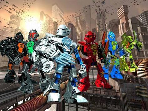 9 kompletnych zestawów LEGO BIONICLE/HERO FACTORY