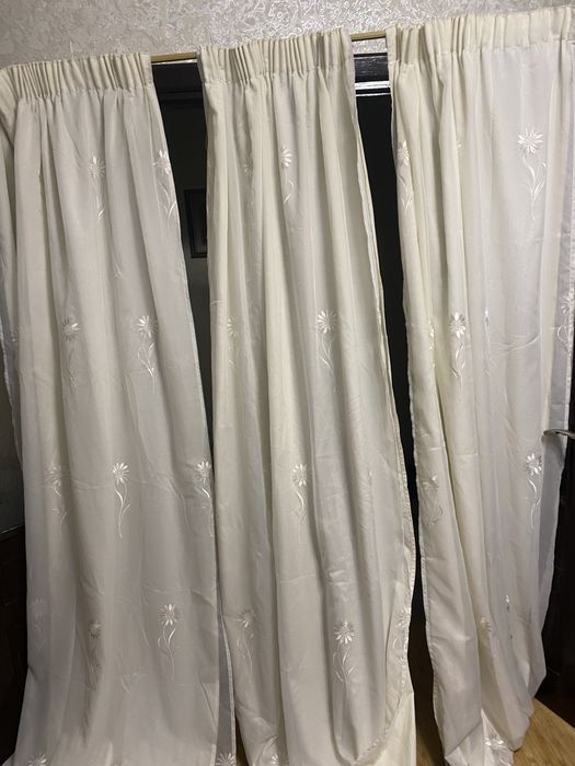 Тюль штори світло молочна