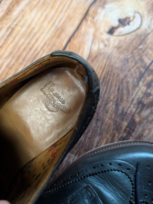 Czarne buty skórzane Oksfordy dr Martens leather boots