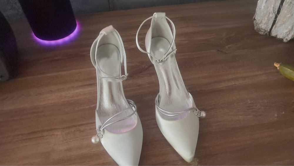 Buty wizytowe satynowe