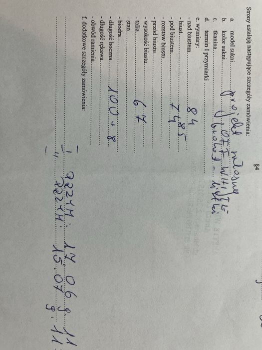 Suknia ślubna - projekt własny