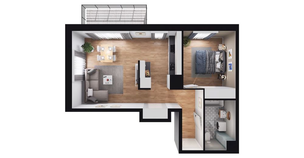 2-pokojowe mieszkanie 49m2 + balkon