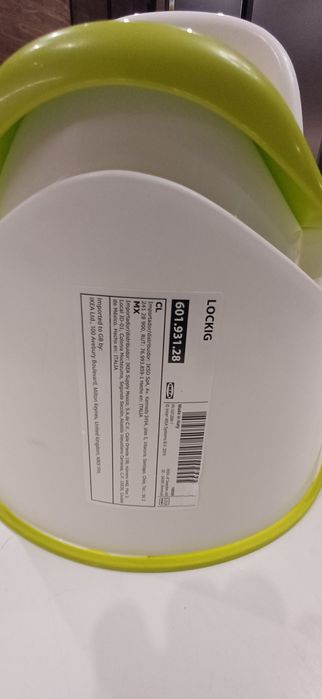 Дитячий горщик IKEA LOCKIG, білий/зелений, 601.931.28