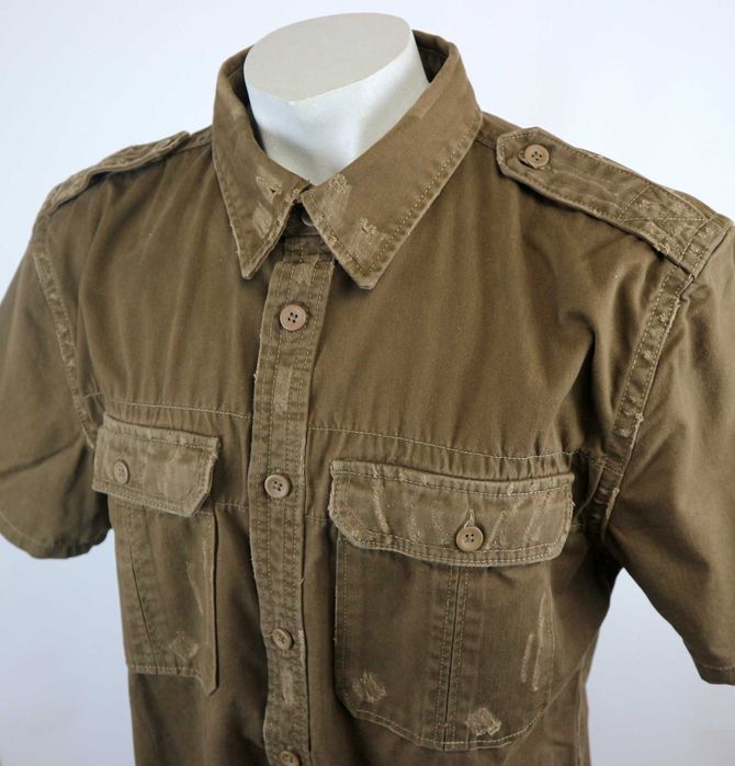 Surplus Raw Vintage Cologne postarzana koszula w militarnym stylu 2XL
