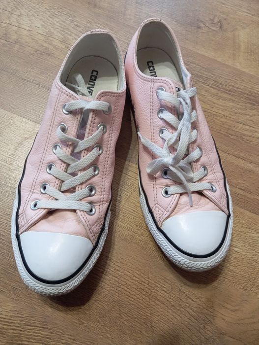 Converse 41-42 шкіряні кеди. жіночі кеди. рожеві кеди