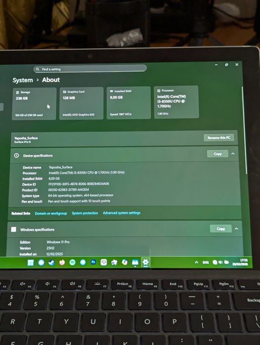 Microsoft Surface Pro 6 i5 8/256Gb ультрабук-планшет повний комплект