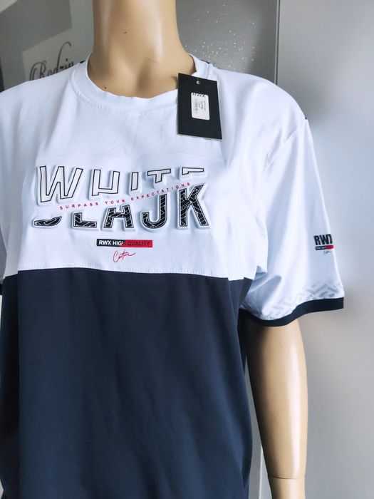 Nowy t-shirt bluzka męska bawełniana turecka z krótkim rękawem XL