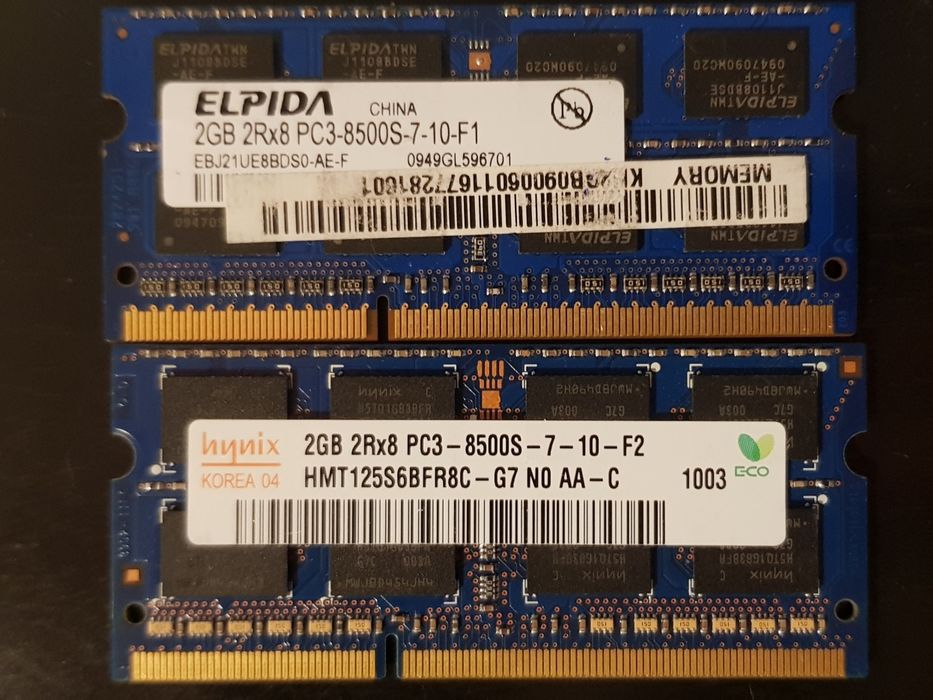 Memórias portátil ddr3